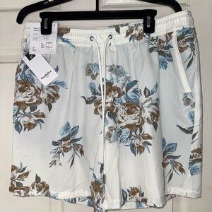 Floral Print Men's Swim Shorts